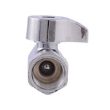Eastman 10754LF 3/8 in. OD x 3/8 in. FIP Straight Quarter Turn Stop Valve - 3