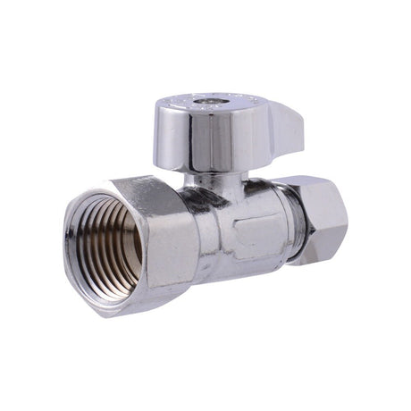 Eastman 10755LF 3/8 in. OD x 1/2 in. FIP Quarter-Turn Straight Stop Valve