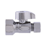 Eastman 10755LF 3/8 in. OD x 1/2 in. FIP Quarter-Turn Straight Stop Valve - 2