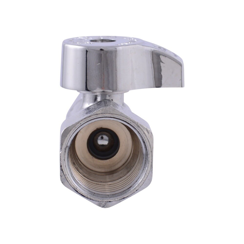 Eastman 10755LF 3/8 in. OD x 1/2 in. FIP Quarter-Turn Straight Stop Valve - 3