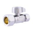 Eastman 10756LF 3/8 in. OD x 5/8 in. OD Lead Free Compression Straight Stop Quarter Turn Valve