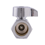 Eastman 10756LF 3/8 in. OD x 5/8 in. OD Lead Free Compression Straight Stop Quarter Turn Valve - 3
