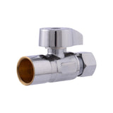Eastman 10757LF 3/8 in. OD x 1/2 in. Sweat Quarter Turn Straight Stop Valve