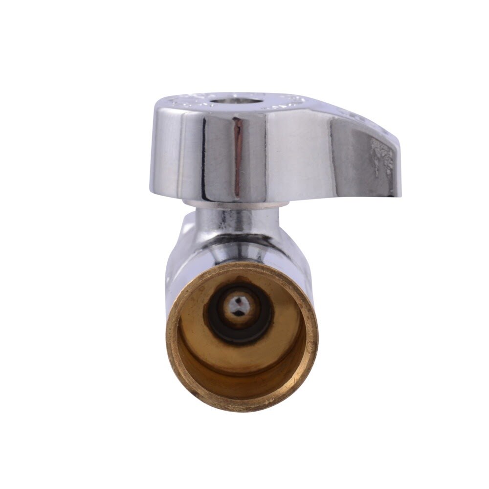 Eastman 10757LF 3/8 in. OD x 1/2 in. Sweat Quarter Turn Straight Stop Valve - 3