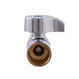 Eastman 10757LF 3/8 in. OD x 1/2 in. Sweat Quarter Turn Straight Stop Valve - 3