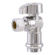 Eastman 10760 1/2 in Press x 3/8 in OD Compression Quarter Turn Angle Stop Valve Lead Free