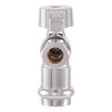 Eastman 10760 1/2 in Press x 3/8 in OD Compression Quarter Turn Angle Stop Valve Lead Free - 3