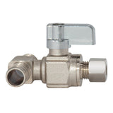 Eastman 10780LF 1/4 in. OD x 1/2 in. x 1/2 in. PEX Crimp Quarter-Turn Tee Stop Valve - 3