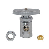 Eastman 10809LF 3/8 in. OD x 1/2 in. FIP Multi-Turn Angle Stop Valve with Brass Stem - 2