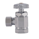 Eastman 10809LF 3/8 in. OD x 1/2 in. FIP Multi-Turn Angle Stop Valve with Brass Stem - 3