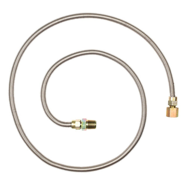 Eastman 10SS515072 3/8 in. x 72 in. Stainless Steel Gas Connector with 1/2 in. FIP x 1/2 in. MIP