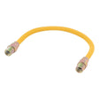 Eastman 10YE505018 18 in. Yellow Stainless Steel Gas Connector 3/8 in. OD 1/2 in. MIP x 1/2 in. MIP