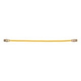 Eastman 10YE505024 3/8 in. OD x 24 in. Yellow Stainless Steel Gas Connector with 1/2 in. MIP Ends - 2