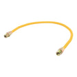 Eastman 10YE505030 3/8 in OD x 30 in L Yellow Stainless Steel Gas Connector with 1/2 in MIP Ends