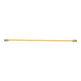 Eastman 10YE505030 3/8 in OD x 30 in L Yellow Stainless Steel Gas Connector with 1/2 in MIP Ends - 2