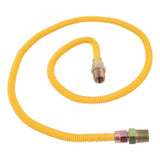 Eastman 10YE505048 3/8 in. OD x 48 in. L Yellow Coated Stainless Steel Gas Connector