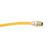 Eastman 10YE505048 3/8 in. OD x 48 in. L Yellow Coated Stainless Steel Gas Connector - 2
