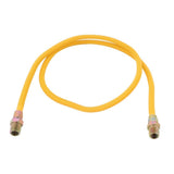 Eastman 10YE505060 3/8 in OD x 60 in Yellow Coated Stainless Steel Gas Connector with 1/2 in MIP Ends - 3