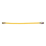 Eastman 10YE50V024B 3/8 in. OD x 24 in. Yellow Stainless Steel EFV Gas Connector 1/2 in. MIP x 1/2 in. MIP - 2