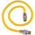 Eastman 10YE50V036B 3/8 in. x 36 in. EFV Stainless Steel Gas Connector with 1/2 in. MIP Ends