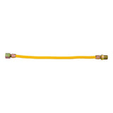 Eastman 10YE515018B 18 in Yellow Stainless Steel Gas Connector 3/8 in OD 1/2 in FIP x 1/2 in MIP - 2