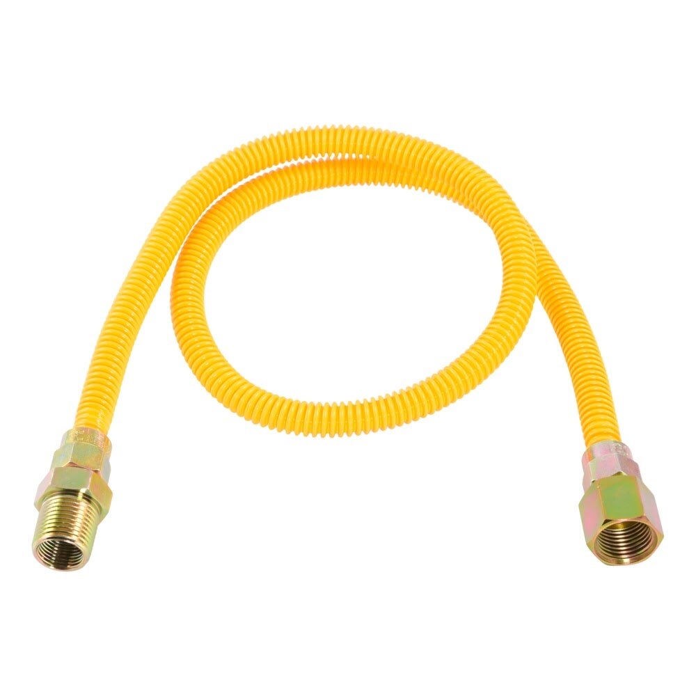 Eastman 10YE515036B 3/8 in. OD x 36 in. Stainless Steel Gas Connector 1/2 in. FIP x 1/2 in. MIP - 2
