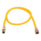 Eastman 10YE515048B 3/8 in OD x 48 in Yellow Stainless Steel Gas Connector 1/2 in FIP x 1/2 in MIP - 2