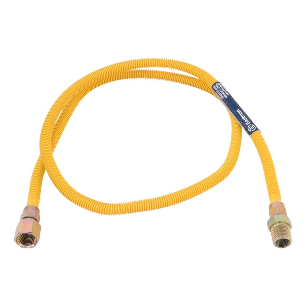 Eastman 10YE515060 3/8 in OD x 60 in Stainless Steel Gas Connector 1/2 in FIP x 1/2 in MIP