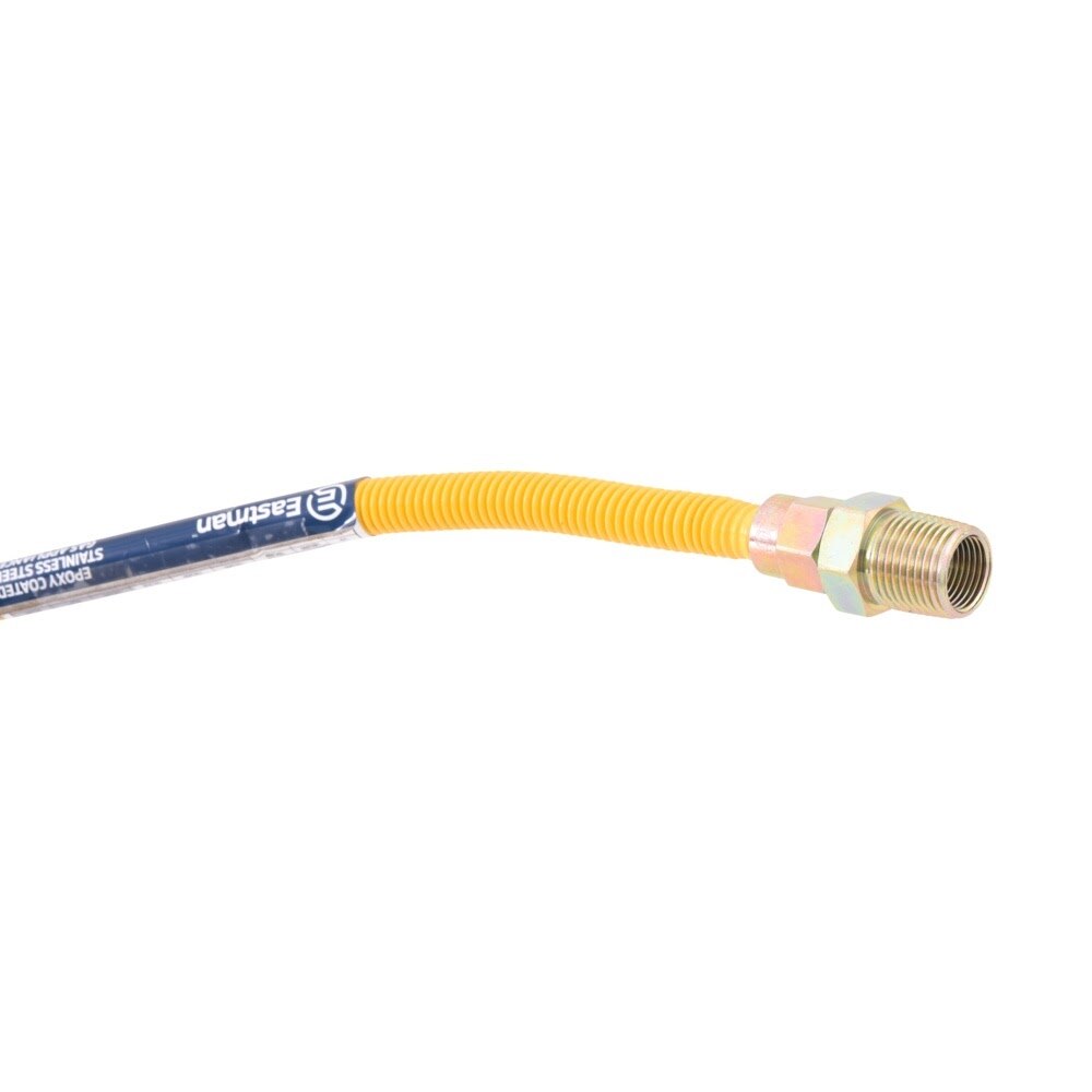 Eastman 10YE515060 3/8 in OD x 60 in Stainless Steel Gas Connector 1/2 in FIP x 1/2 in MIP - 3