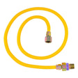 Eastman 10YE51V048B 3/8 in. OD x 48 in. Yellow Stainless Steel Gas Connector with ArmorBoost EFV