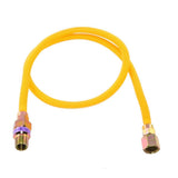 Eastman 10YE51V048B 3/8 in. OD x 48 in. Yellow Stainless Steel Gas Connector with ArmorBoost EFV - 2