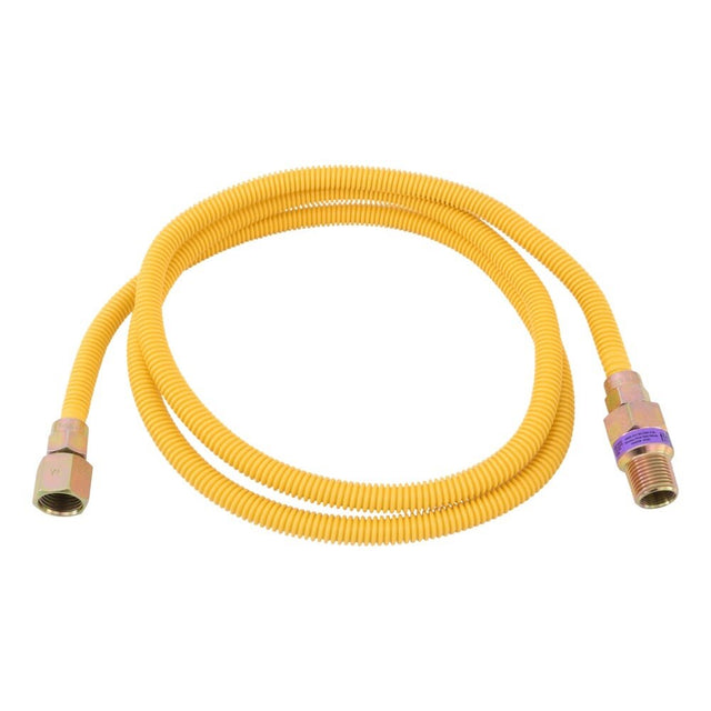 Eastman 10YE51V072B 3/8 in OD x 72 in EFV Gas Connector 1/2 in FIP x 1/2 in MIP