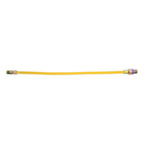 Eastman 10YE52V024B 3/8 in. OD x 24 in. Yellow Coated Stainless Steel Gas Connector with EFV - 2