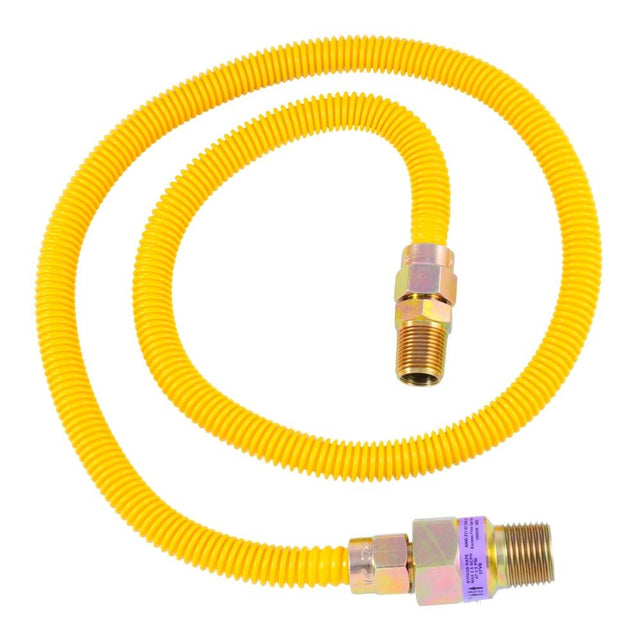 Eastman 10YE52V036B 3/8 in. OD x 36 in. Stainless Steel Gas Connector with MIP Fittings and EFV