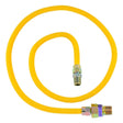 Eastman 10YE52V048B 3/8 in. OD x 48 in. Yellow Stainless Steel Gas Connector with 3/8 in. MIP x 1/2 in. MIP EFV