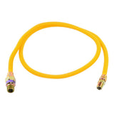 Eastman 10YE52V060B 3/8 in. OD x 60 in. Yellow Stainless Steel Gas Connector 3/8 in. MIP x 1/2 in. MIP EFV - 2