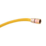 Eastman 10YE535148B 3/8 in x 48 in Yellow Stainless Steel Gas Connector 3/8 FIP x 1/2 FIP - 2