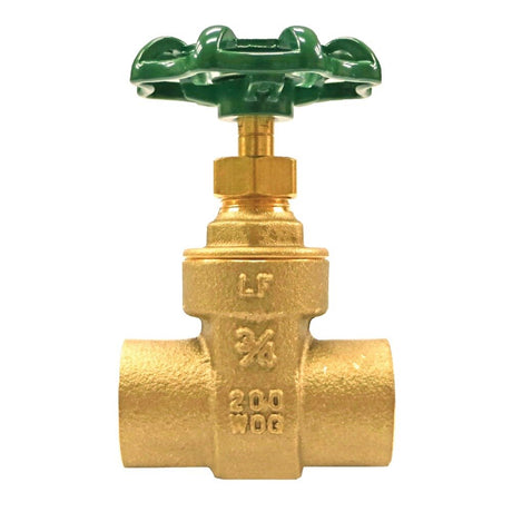 Eastman 20028LF Half Inch Lead Free Brass Gate Valve with CxC Connections