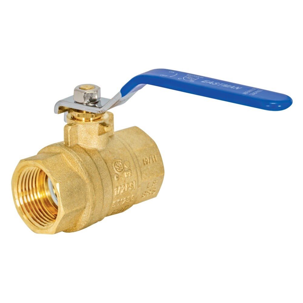 Eastman 20049LF 1 in. IPS Heavy Duty Full Port Brass Ball Valve