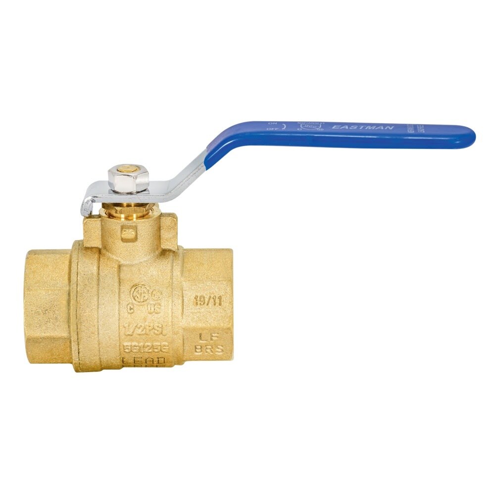 Eastman 20049LF 1 in. IPS Heavy Duty Full Port Brass Ball Valve - 3