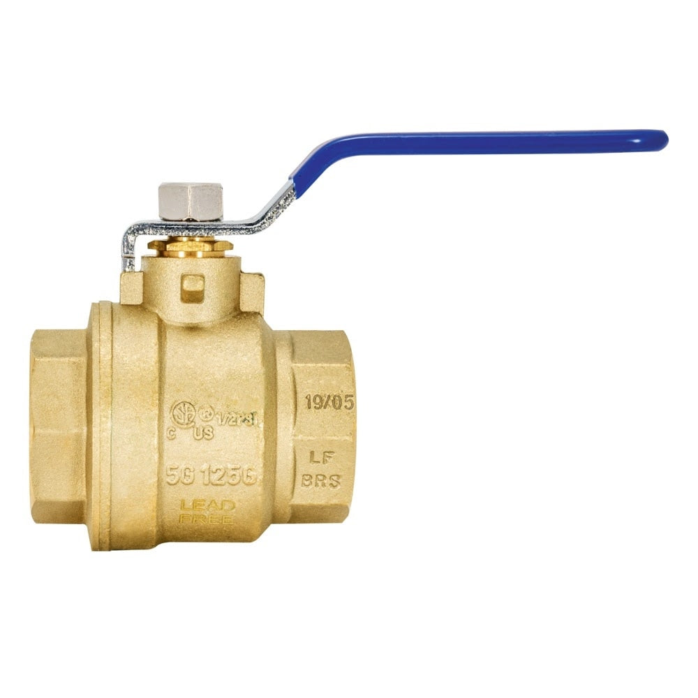 Eastman 20053LF 1-1/2 in. IPS Heavy Duty Full Port Brass Ball Valve - 3
