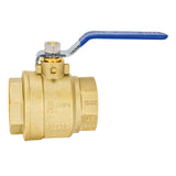 Eastman 20055LF 2 in. Heavy-Duty Brass IPS Full Port Ball Valve for Potable Water - 3