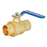 Eastman 20065LF 1 in Sweat Heavy Duty Full Port Brass Ball Valve for Potable Water