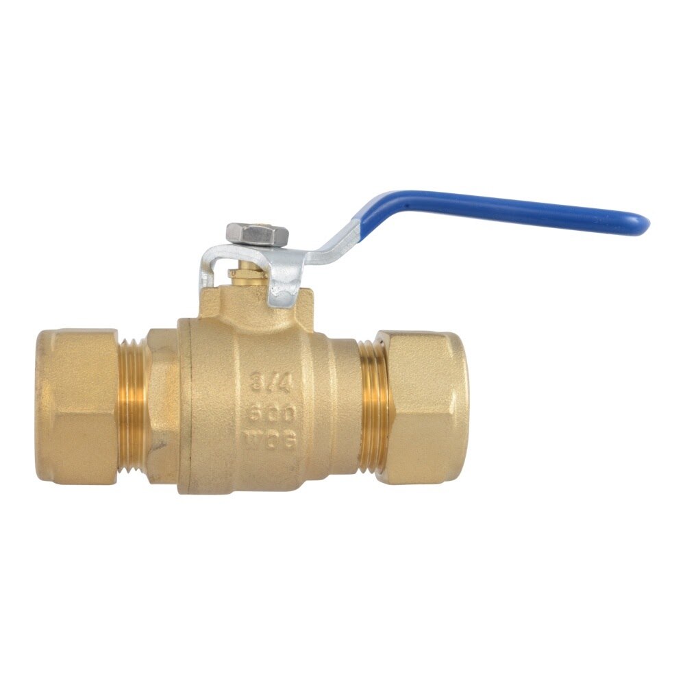 Eastman 20097LF 3/4 in Compression x 3/4 in Compression Full Port Brass Ball Valve - 2