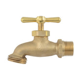 Eastman 20181 1/2 in. MIP x 1/2 in. MHT Brass Hose Bibb for Irrigation - 3
