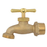 Eastman 20183 3/4 in. MIP Brass Hose Bibb with T Handle - 2