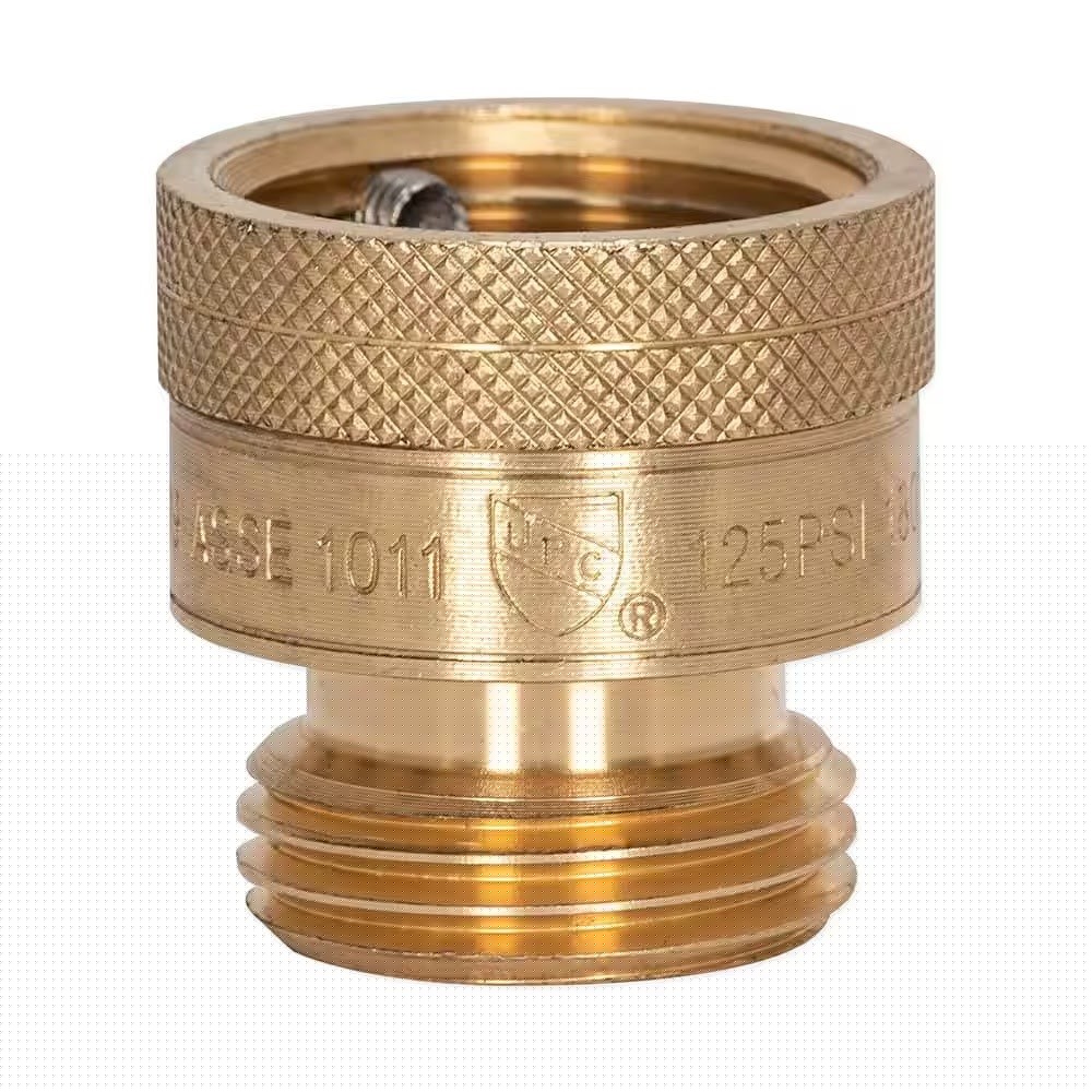 Eastman 20199 3/4 in. FHT x MHT Rough Brass Hose Bibb Anti-Siphon Vacuum Breaker