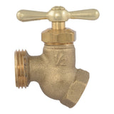 Eastman 20201 1/2 in FIP No-Kink Female Brass Hose Bibb - 2