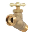 Eastman 20205 1/2 in. MIP x MHT Brass No Kink Hose Bibb