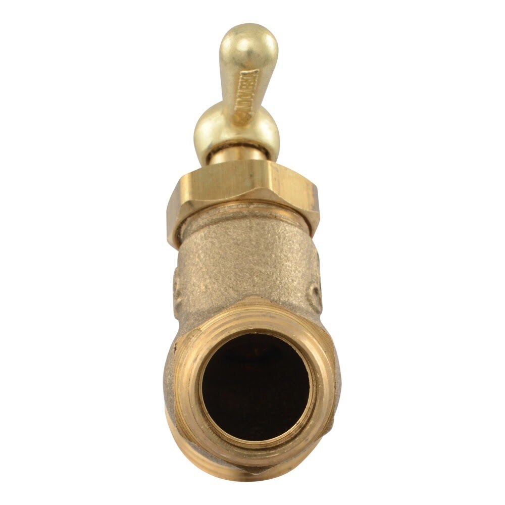 Eastman 20205 1/2 in. MIP x MHT Brass No Kink Hose Bibb - 3